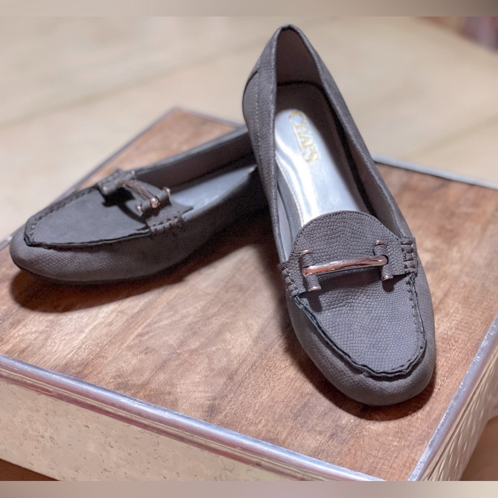 CHAPS Gray‎ Moccasins